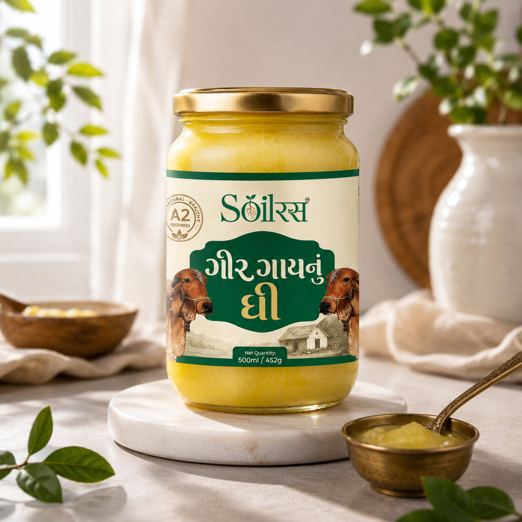 Soilras A2 Gir Cow Ghee – Traditional & Pure