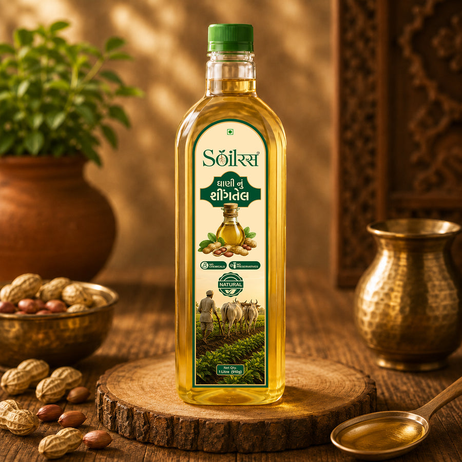 Soilras Wood Pressed Groundnut Oil – Pure & Natural
