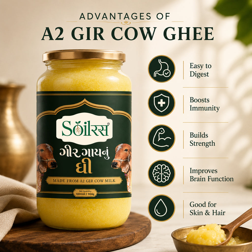 Soilras A2 Gir Cow Ghee – Traditional & Pure